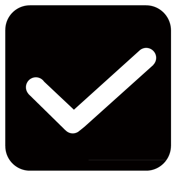 チェックマークのアイコン